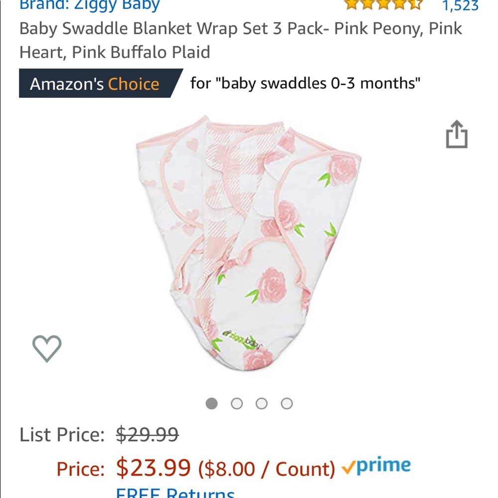 NWOT Ziggy baby Velcro swaddles